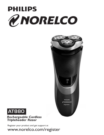 www.norelco.com/register AT880 - Philips Parts and Accessories www.norelco.com/register AT880 - Philips Parts and Accessories