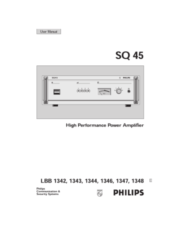 Philips SQ45 User Manual Philips SQ45 User Manual