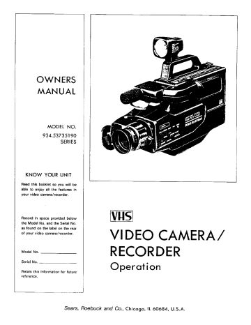 LXI 93453735190 Camcorder Owner's Manual | Manualzz LXI 93453735190 Camcorder Owner's Manual | Manualzz