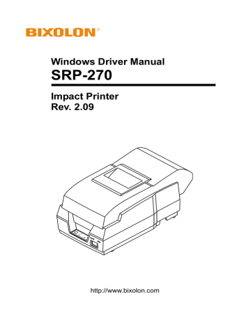 SRP-270 - Bixolon SRP-270 - Bixolon