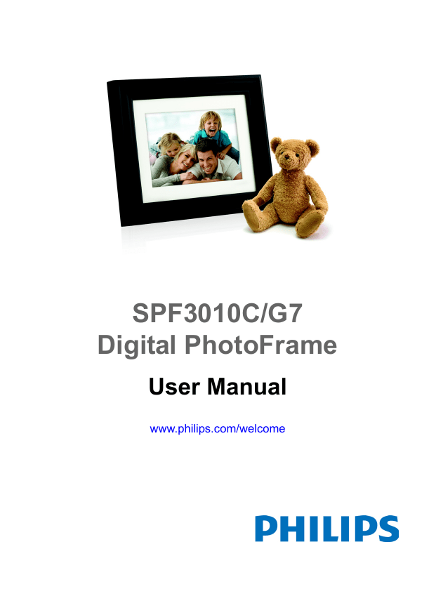 SPF3010C/G7 Digital PhotoFrame SPF3010C/G7 Digital PhotoFrame