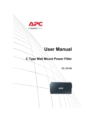 Schneider Electric AV Power Filters User Guide | Manualzz Schneider Electric AV Power Filters User Guide | Manualzz