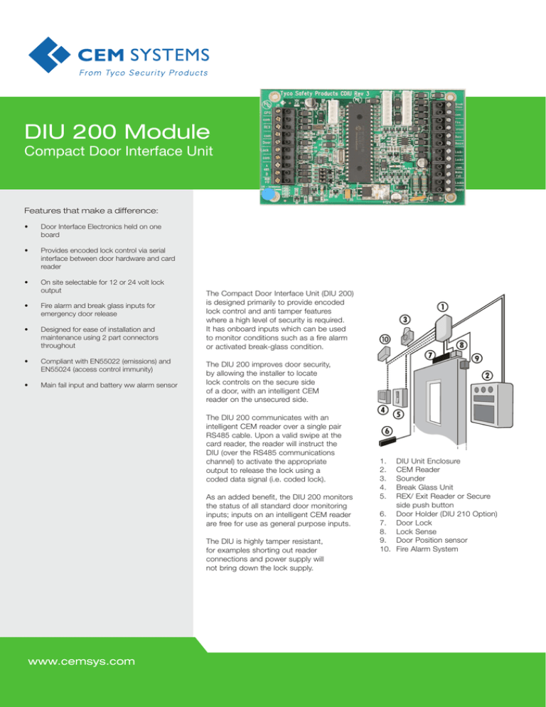 DIU 200 datasheet DIU 200 datasheet