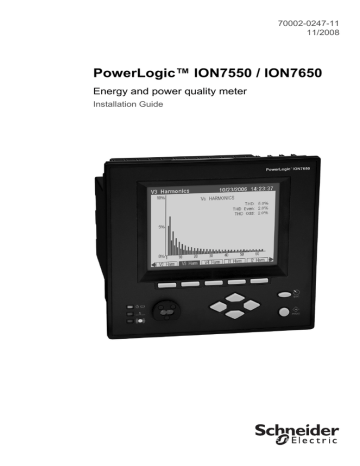 PowerLogic™ ION7550 / ION7650 PowerLogic™ ION7550 / ION7650