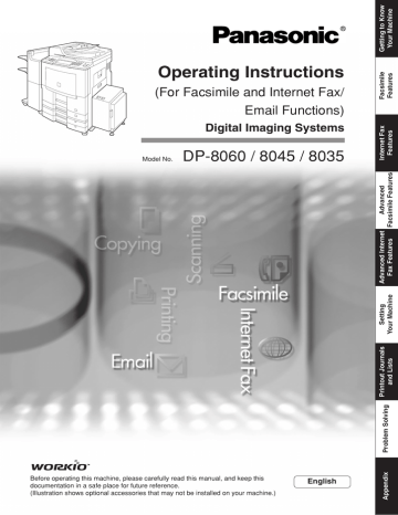 Panasonic 8035, 8045 User manual Panasonic 8035, 8045 User manual