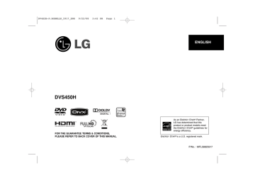 LG DVS450H Owner's manual | Manualzz LG DVS450H Owner's manual | Manualzz