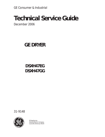 GE Gas Dryer Technical Guide - 31 GE Gas Dryer Technical Guide - 31