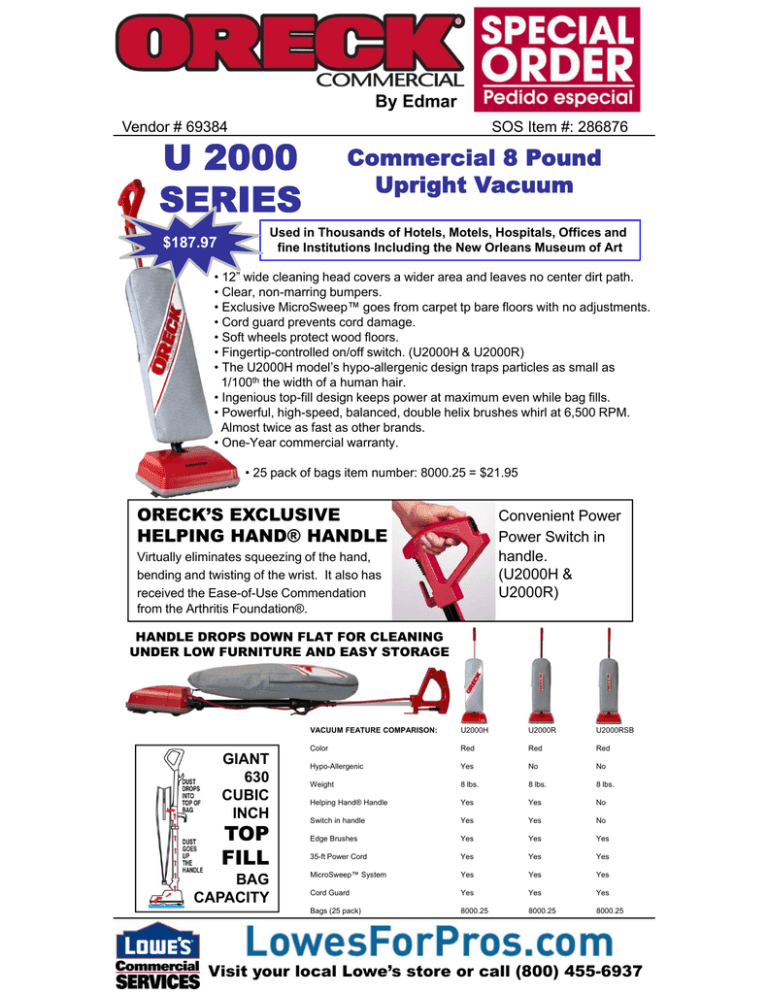 U 2000 SERIES U 2000 SERIES