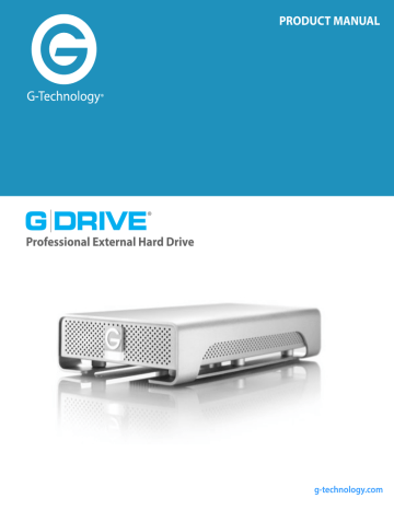 G-Technology 0G03594-1 External Hard Drive Product manual | Manualzz