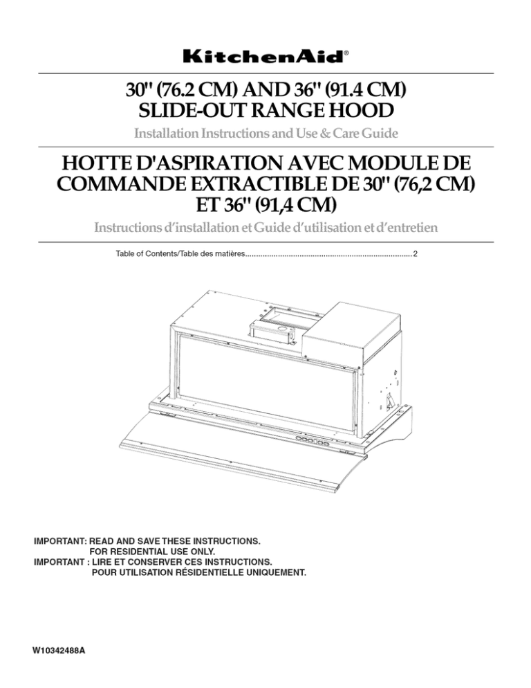 KitchenAid KXU2830YSS0, KXU2836YSS0 Owner's manual KitchenAid KXU2830YSS0, KXU2836YSS0 Owner's manual