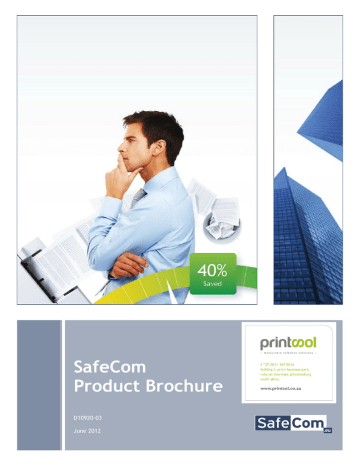 SafeCom Product Brochure SafeCom Product Brochure