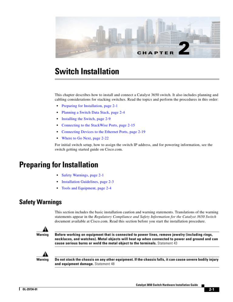 Switch Installation - it Switch Installation - it