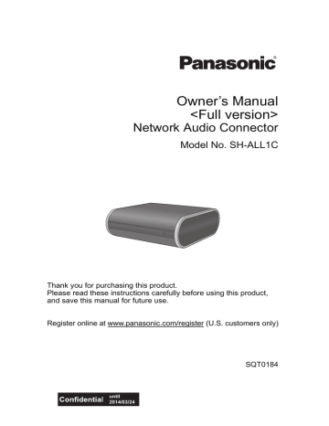 Panasonic SHALL1CEB, SHALL1CP, SHALL1CPC, SHALL1CEG User manual Panasonic SHALL1CEB, SHALL1CP, SHALL1CPC, SHALL1CEG User manual