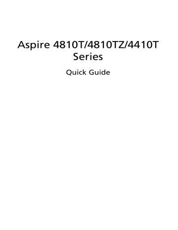 Acer Aspire 4410 Quick Guide | Manualzz Acer Aspire 4410 Quick Guide | Manualzz
