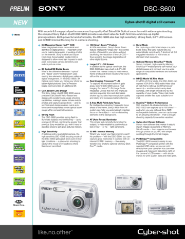 DSC-S600 DSC-S600