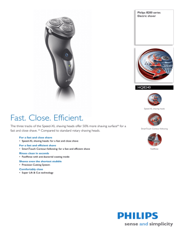 HQ8240/17 Philips Electric shaver HQ8240/17 Philips Electric shaver
