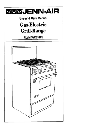 Jenn Air Range Stove Oven Repair Manual Svd S Manualzz