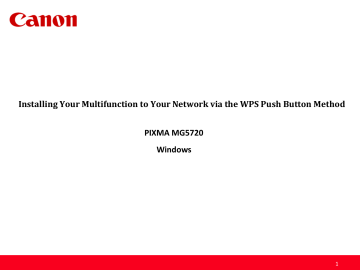 Installing Your Multifunction to Your Network via the WPS Push Installing Your Multifunction to Your Network via the WPS Push