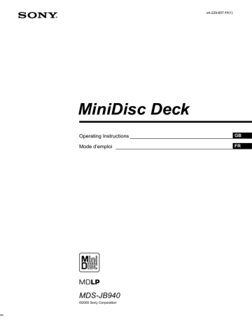 MiniDisc Deck MiniDisc Deck