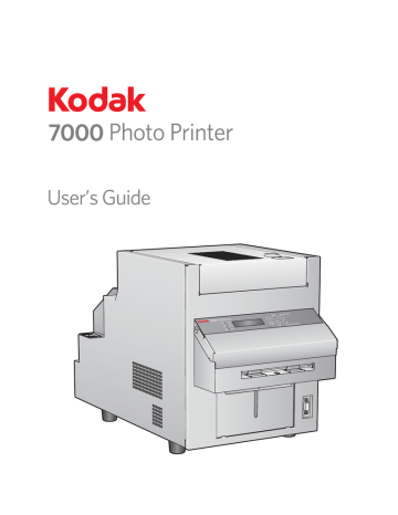 Kodak EKTAPRO 7000 User manual Kodak EKTAPRO 7000 User manual