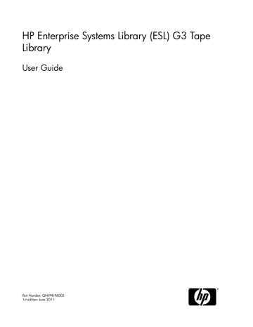 HP Enterprise Systems Library (ESL) G3 Tape Library | Manualzz HP Enterprise Systems Library (ESL) G3 Tape Library | Manualzz