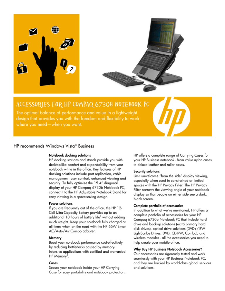 Accessories for HP Compaq 6730b Notebook PC Accessories for HP Compaq 6730b Notebook PC