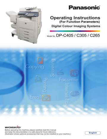 DP-C405 / C305 / C265 (For Function Parameters) DP-C405 / C305 / C265 (For Function Parameters)