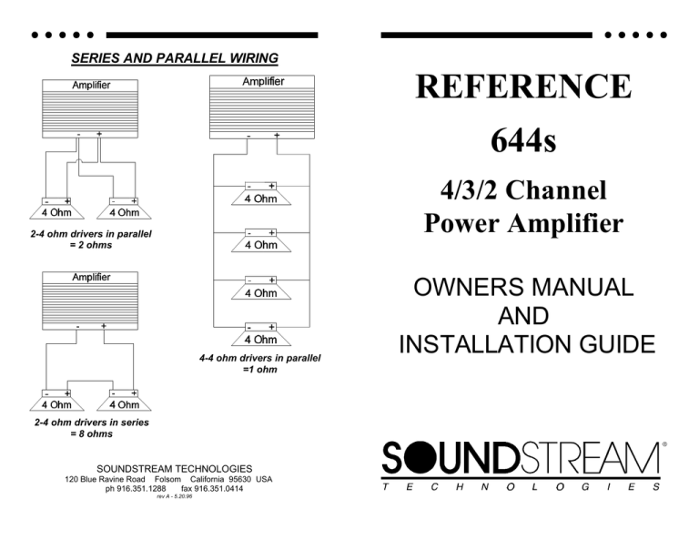REFERENCE 644s REFERENCE 644s