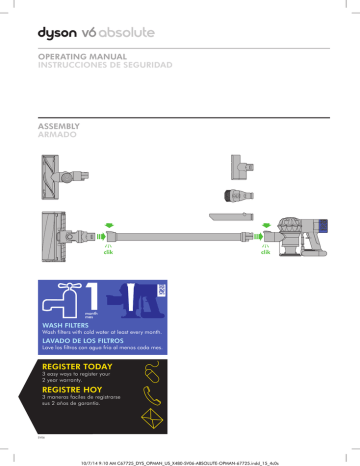 Dyson Dyson V Absolute Exclusive Vacuum User Guide Manualzz