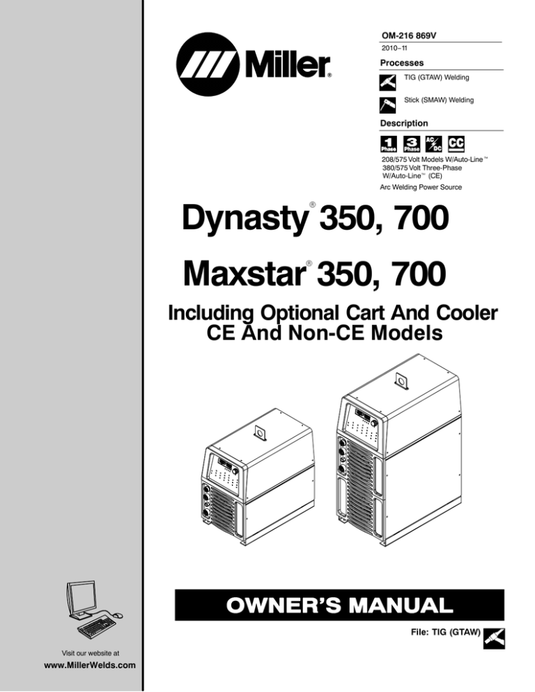 Miller MA480056L Owner's manual Miller MA480056L Owner's manual