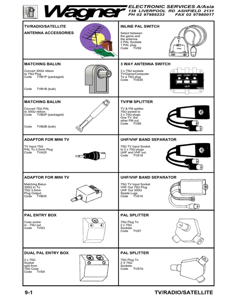 Antenna Accessories Antenna Accessories