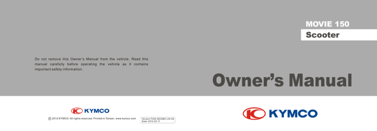Owners Manual Owners Manual
