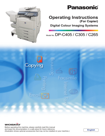 DP-C405 / C305 / C265 (For Copier) DP-C405 / C305 / C265 (For Copier)