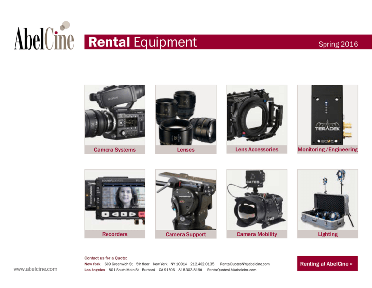 Rental Catalog PDF Rental Catalog PDF