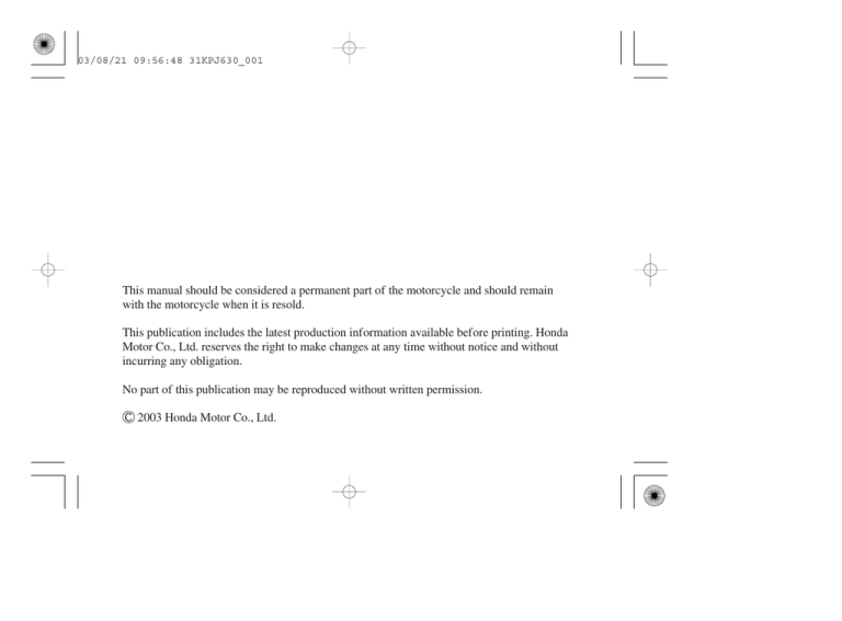 This manual should be considered a permanent part This manual should be considered a permanent part