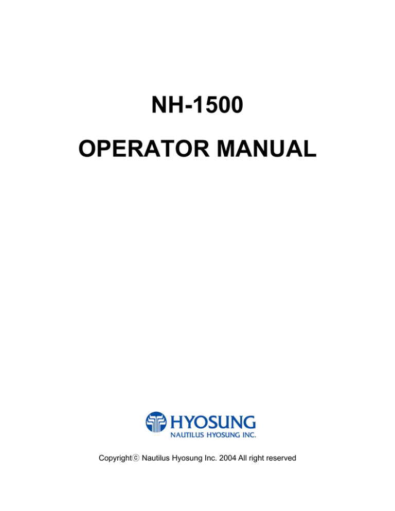 nh-1500 operator manual nh-1500 operator manual