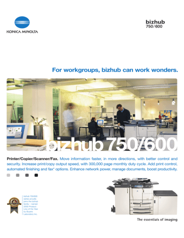 bizhub750/600 bizhub750/600