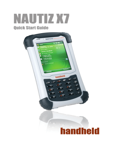 Hand Held Products Nautiz X7 Quick start guide Hand Held Products Nautiz X7 Quick start guide
