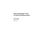 FedEx Ship Manager User manual