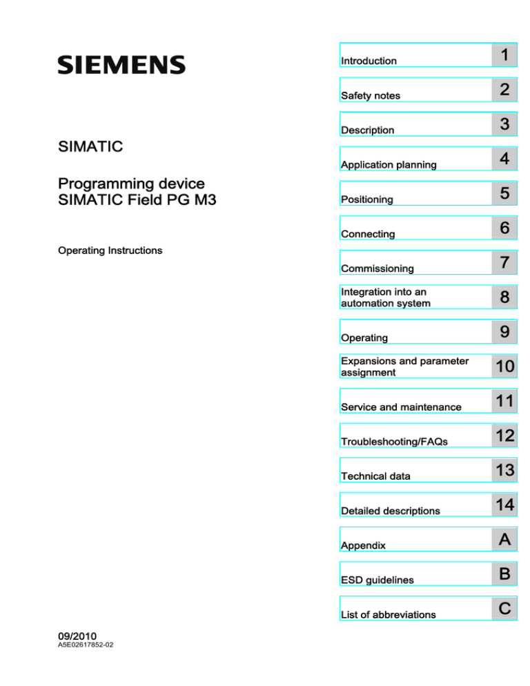 SIMATIC Field PG M3 SIMATIC Field PG M3