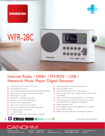 WFR-28C Product brochure WFR-28C Product brochure
