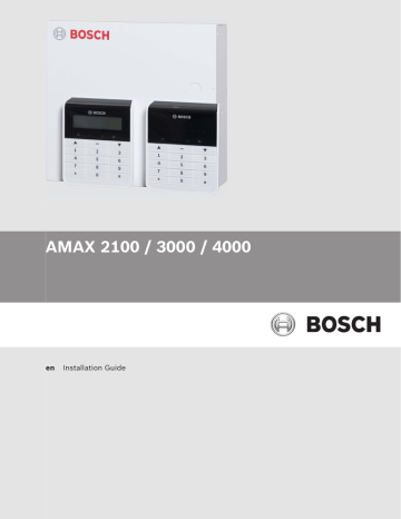 AMAX 2100/3000/4000 IG - Bosch Security Systems AMAX 2100/3000/4000 IG - Bosch Security Systems
