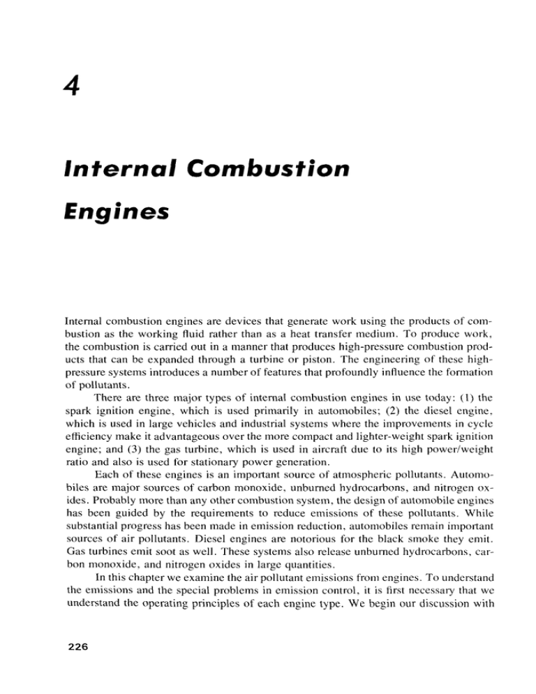 Internal Combustion Engines Internal Combustion Engines