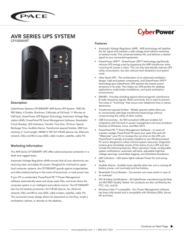 AVR SeRieS UPS SyStem Manualzz