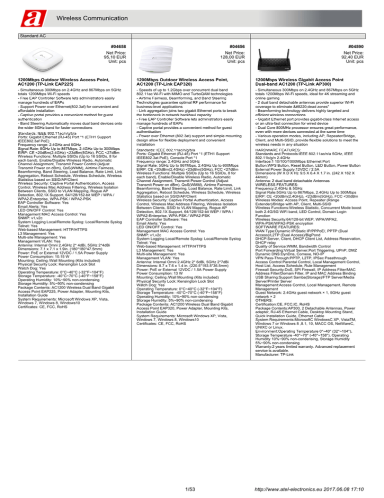 Wireless Communication Wireless Communication