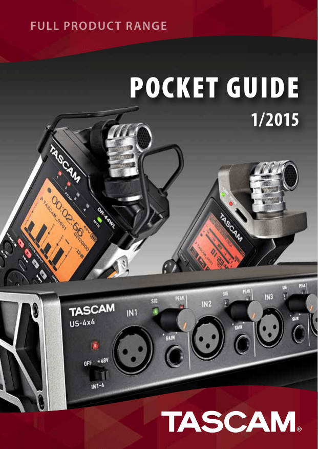 Tascam Pocketguide 2015-01 Tascam Pocketguide 2015-01