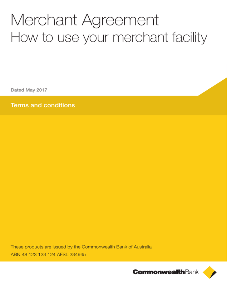 Merchant Agreement Merchant Agreement