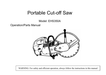 Portable Cut-off Saw Portable Cut-off Saw