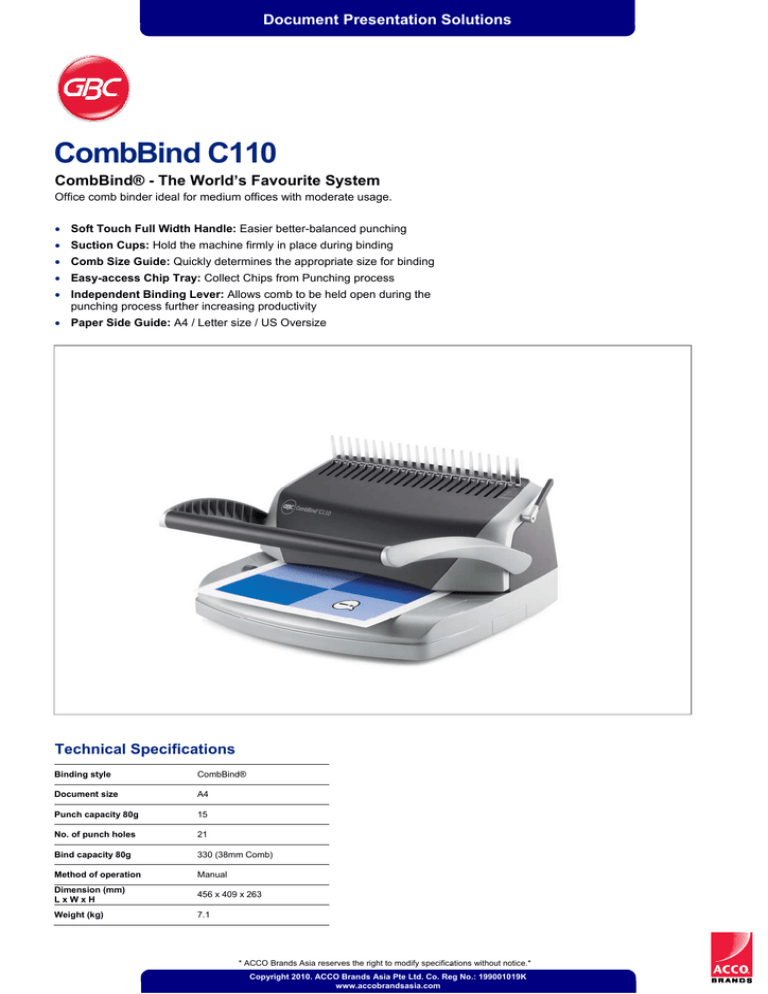 CombBind C110 CombBind C110