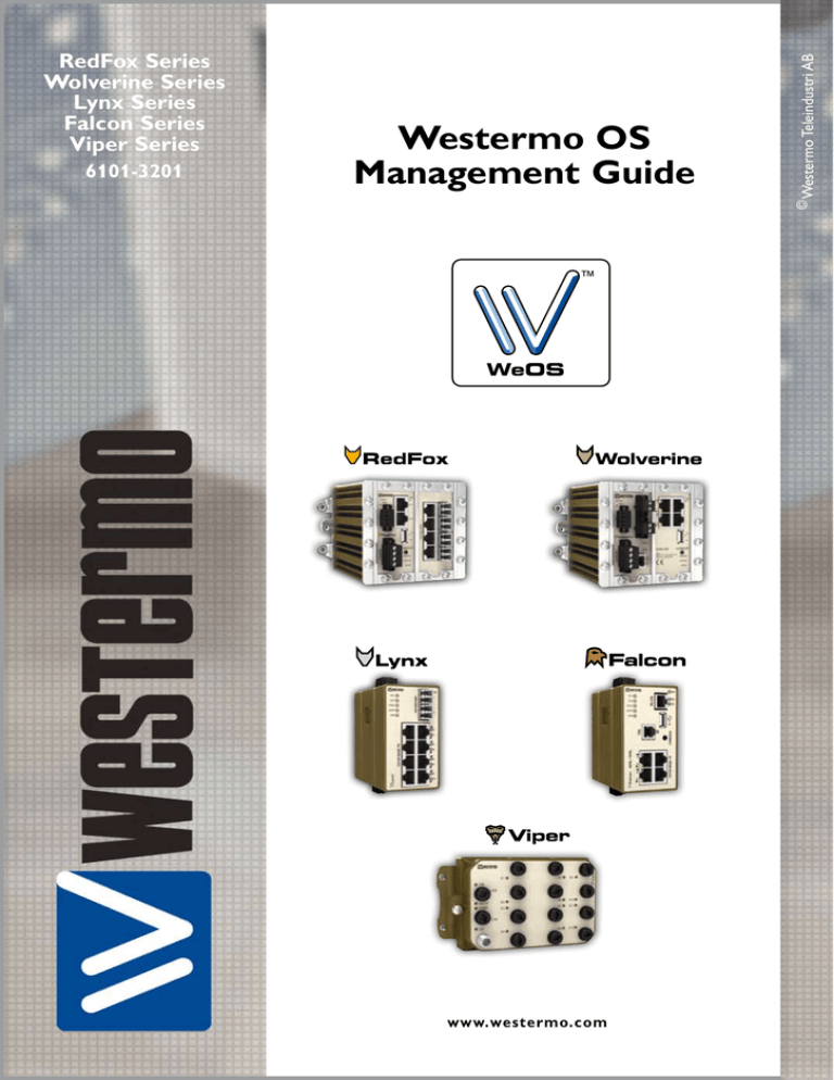 Westermo OS Management Guide Westermo OS Management Guide